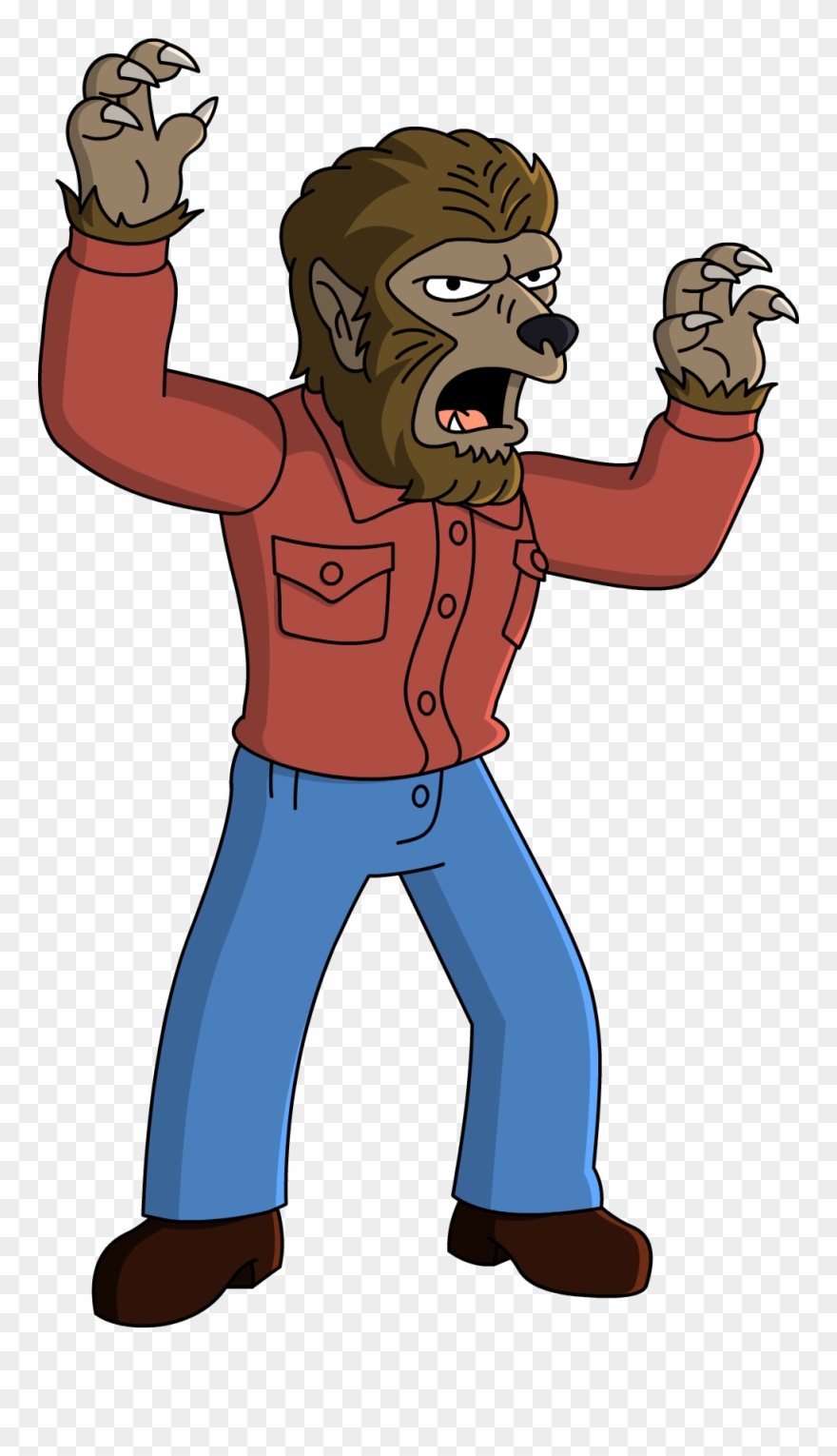 Detail Clipart Werewolf Nomer 18