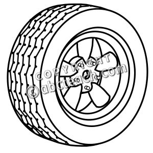 Detail Clipart Wheel Nomer 15