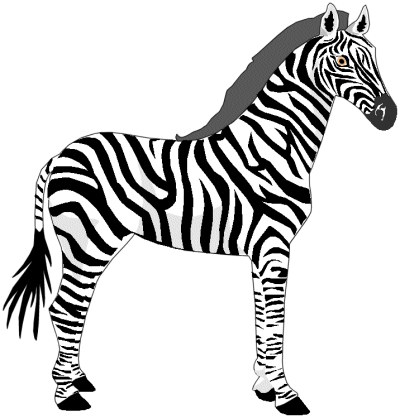 Detail Clipart Zebra Nomer 32