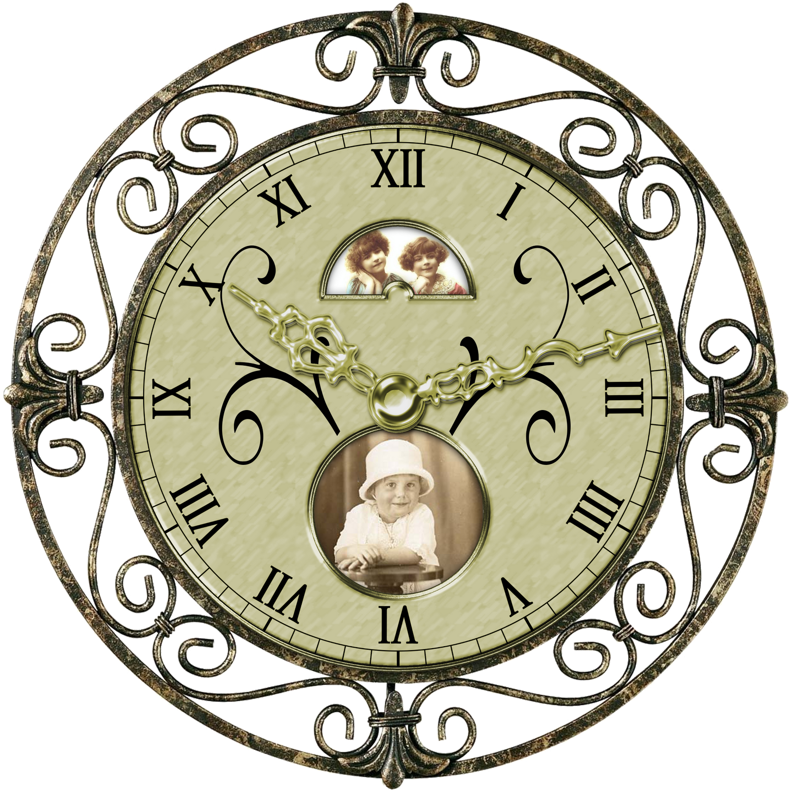 Detail Clock Vintage Png Nomer 24