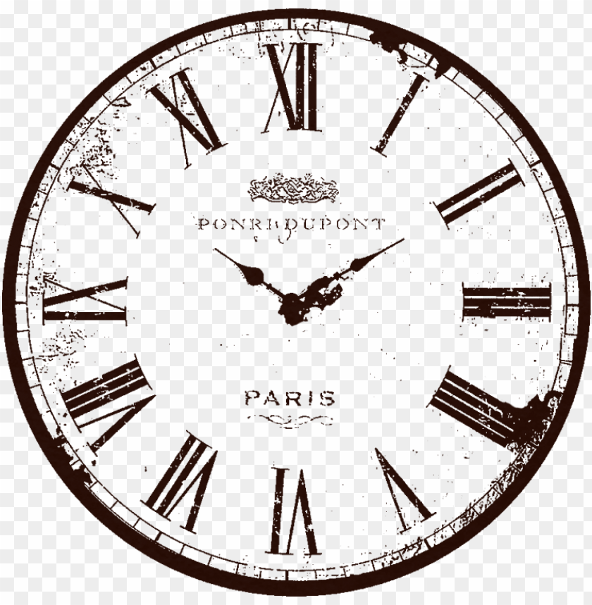 Detail Clock Vintage Png Nomer 6