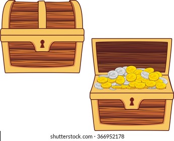 Detail Closed Treasure Chest Clipart Nomer 19