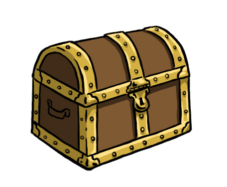 Detail Closed Treasure Chest Clipart Nomer 52