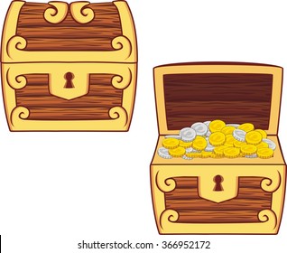 Detail Closed Treasure Chest Clipart Nomer 10