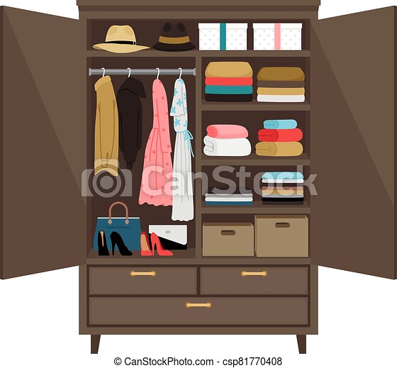 Detail Clothes In Dresser Clipart Nomer 32