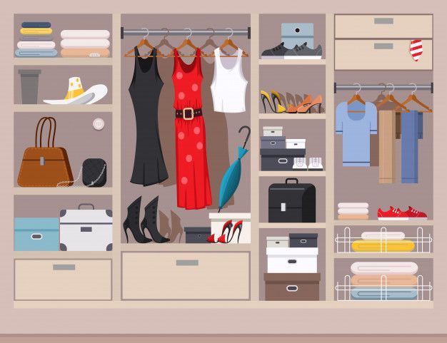 Detail Clothes In Dresser Clipart Nomer 44
