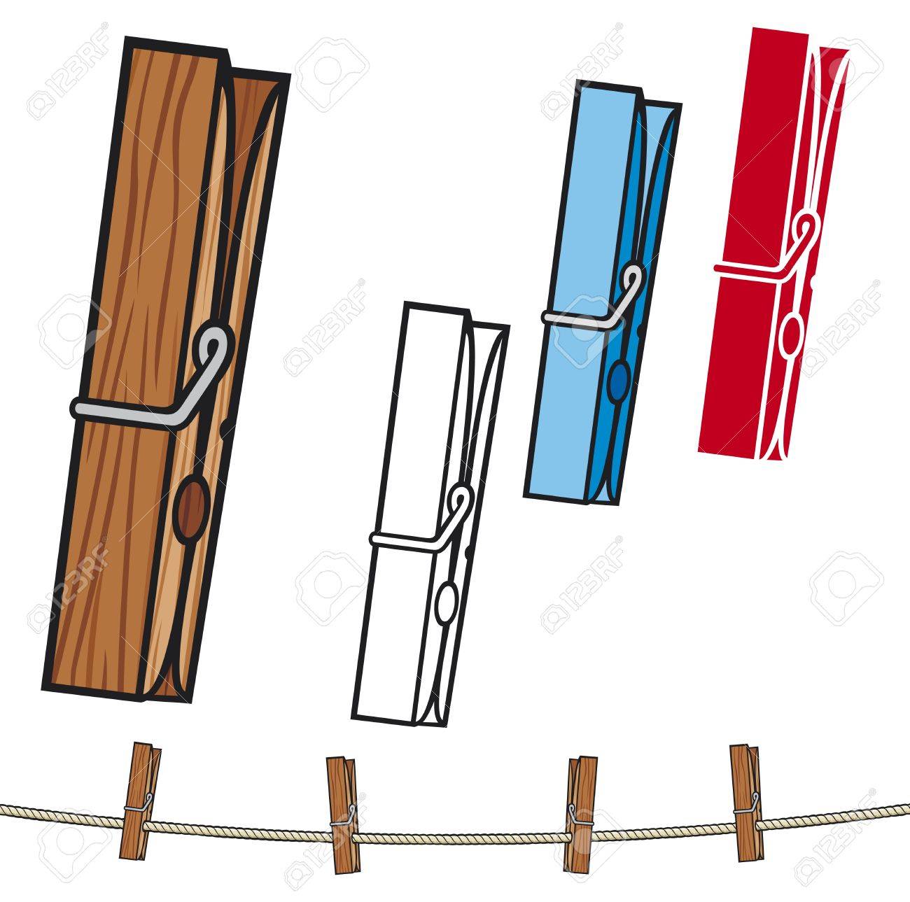 Detail Clothespin Clipart Nomer 33