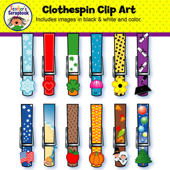 Detail Clothespin Clipart Nomer 45