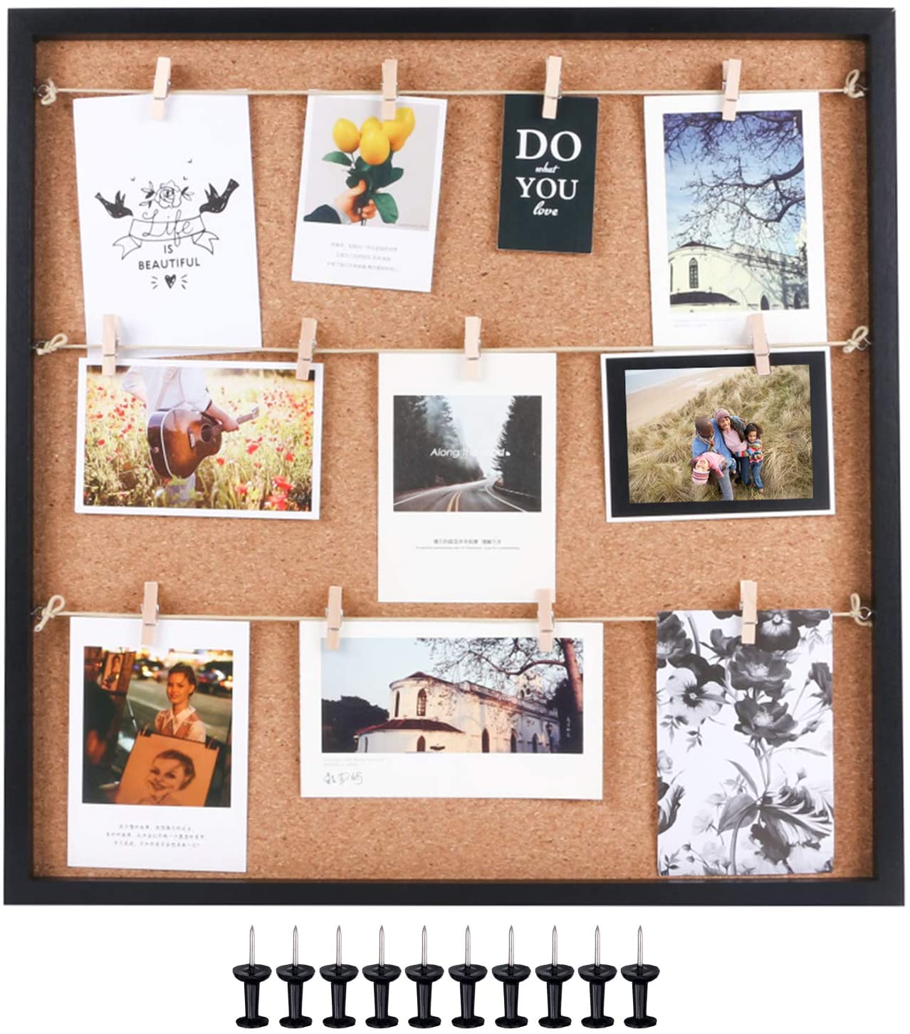 Detail Clothespin Picture Wall Nomer 3