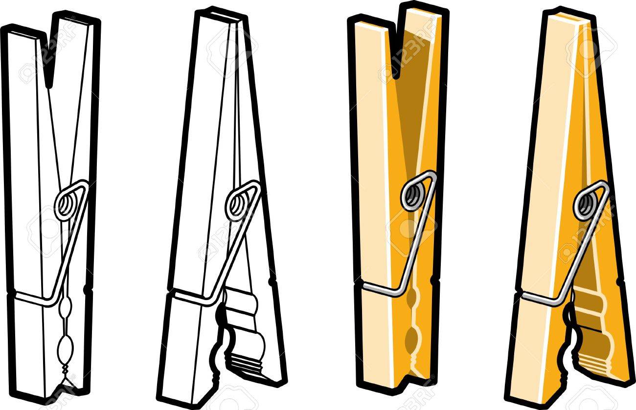 Detail Clothespins Clipart Nomer 28