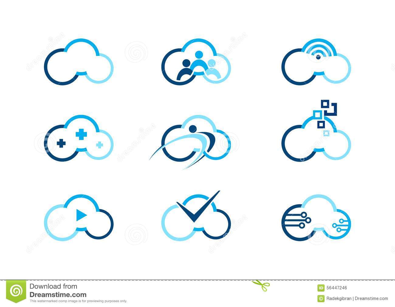 Detail Cloud Logo Nomer 41