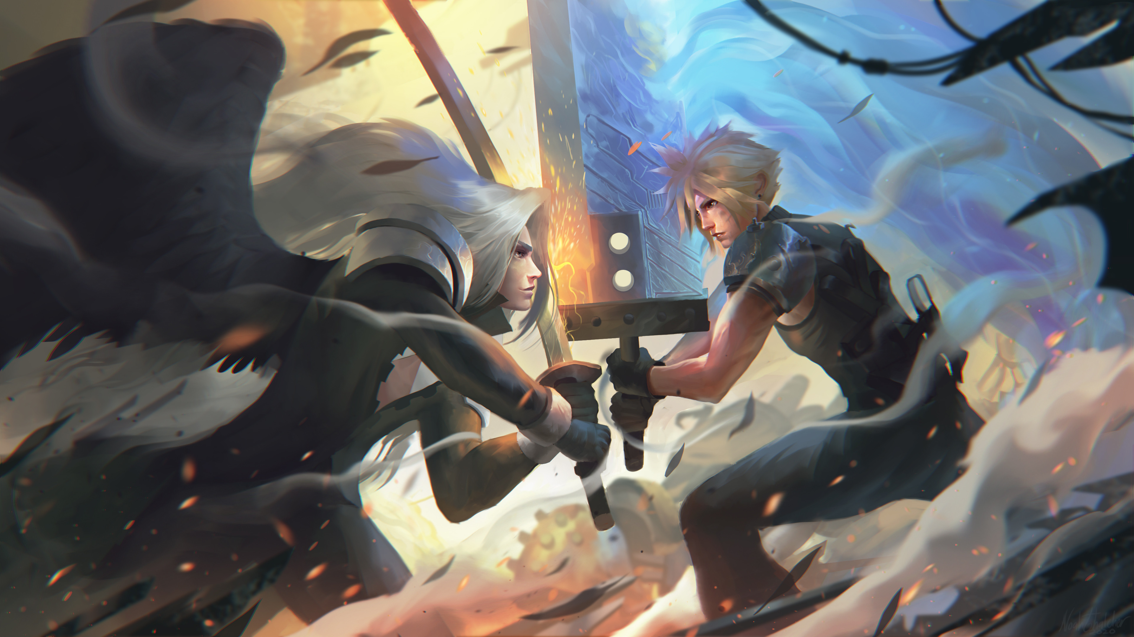 Detail Cloud Vs Sephiroth Nomer 8