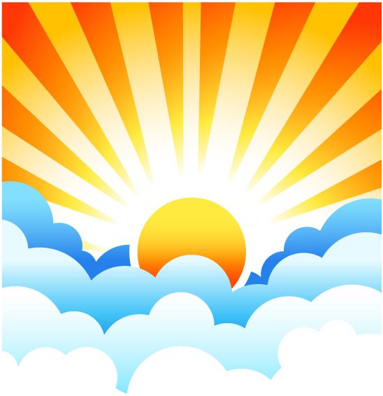 Detail Clouds And Sun Clipart Nomer 43