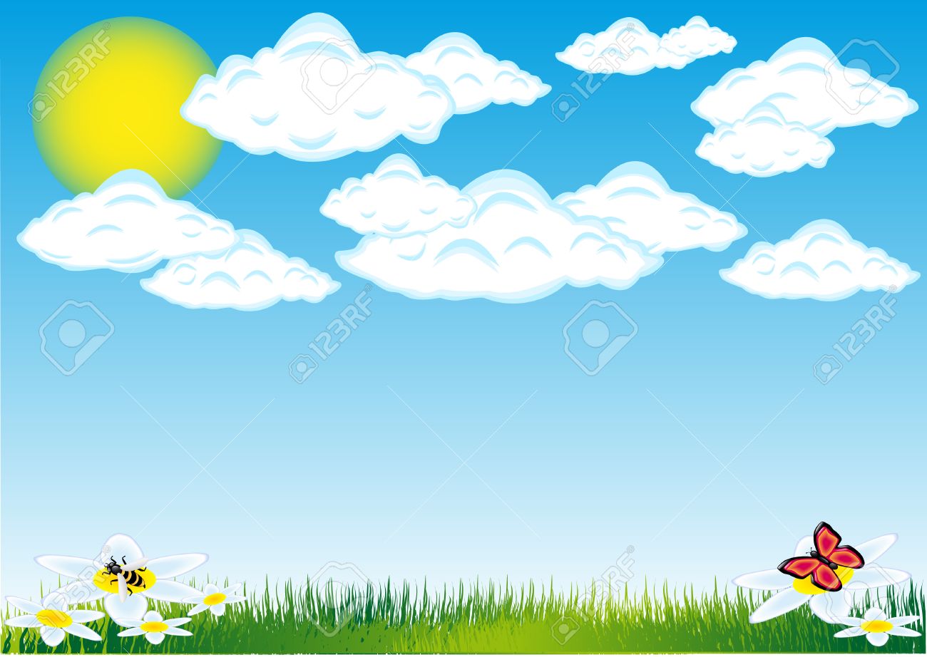 Detail Clouds And Sun Clipart Nomer 9