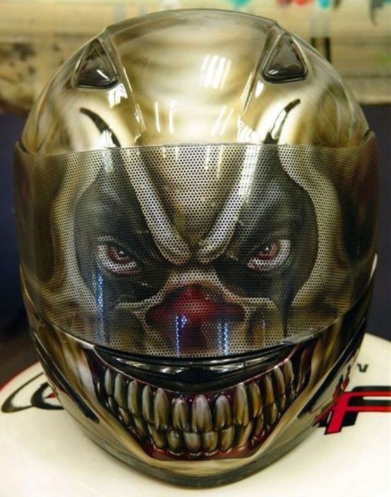 Detail Clown Motorcycle Helmet Nomer 17