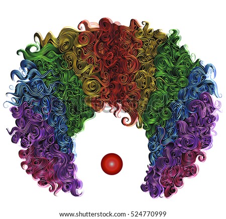 Detail Clown Wig Transparent Background Nomer 23