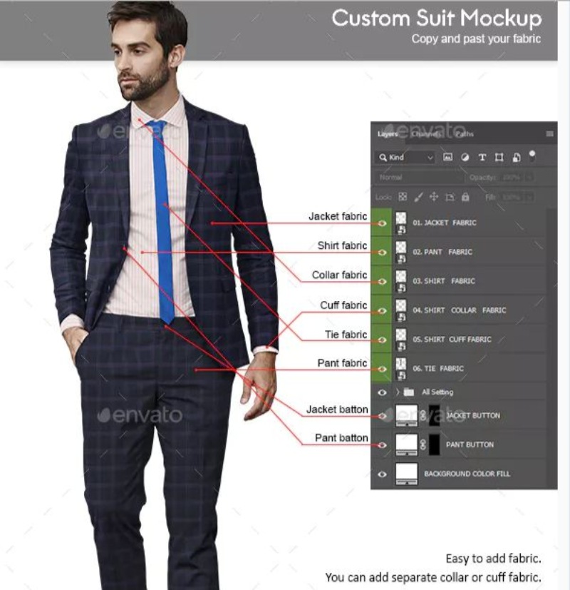 Detail Coat And Tie Template Nomer 47