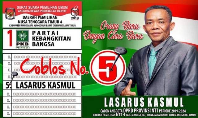 Detail Coblos No 5 Nomer 47