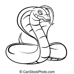 Detail Cobra Clipart Black And White Nomer 36