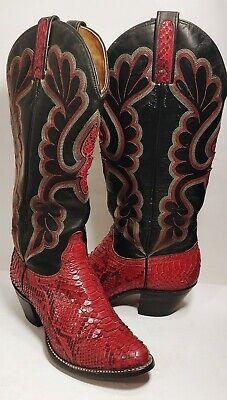 Detail Cobra Skin Cowboy Boots Nomer 23