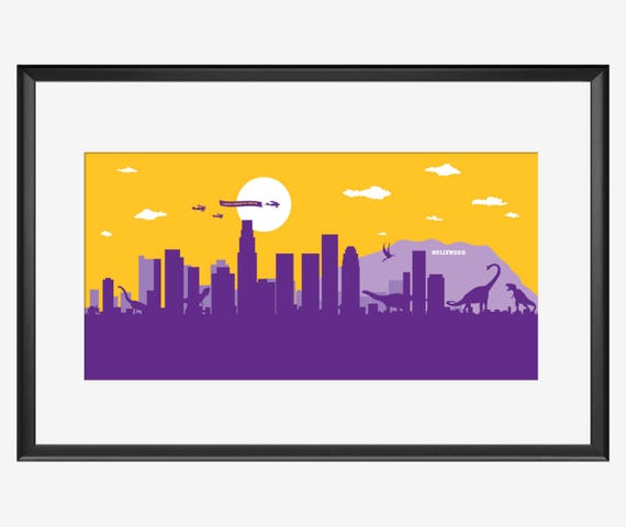 Detail Los Angeles Skyline Poster Nomer 2