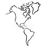 Detail North America Map Black And White Nomer 9