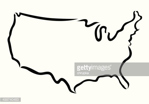 Detail North America Map Black And White Nomer 13