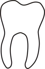 Detail Zahn Gezeichnet Nomer 9