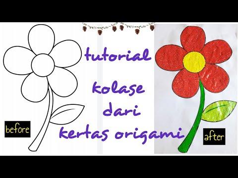 Detail Gambar Bunga Kolase Dari Kertas Origami Nomer 17