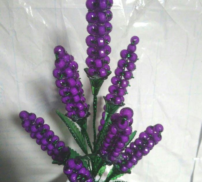 Detail Gambar Bunga Lavender Dari Manik Manik Nomer 9