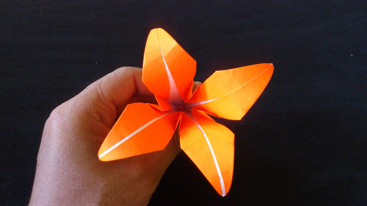 Detail Gambar Bunga Lily Dari Kertas Origami Nomer 8