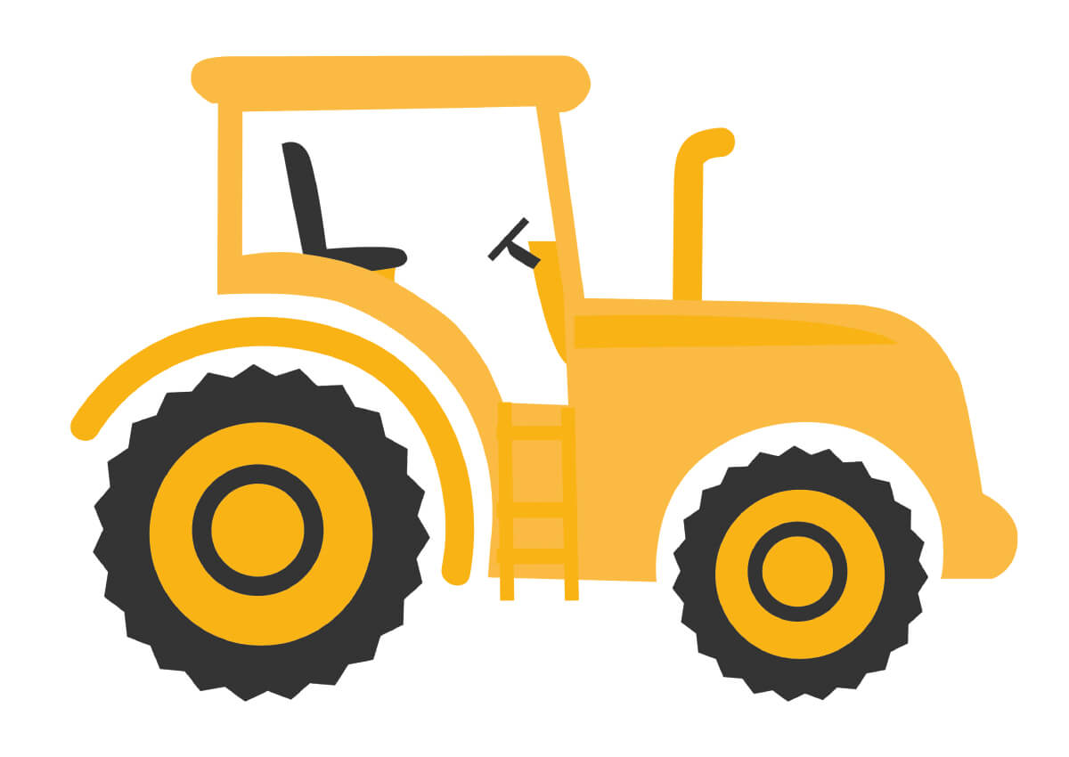 Gelber Traktor - KibrisPDR