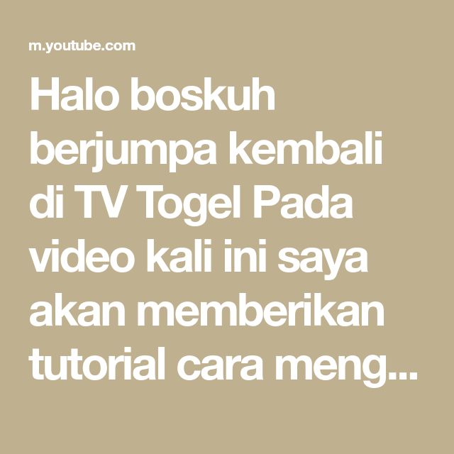 Detail Angka Togel Tv Nomer 32