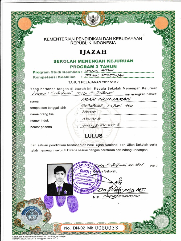 Blangko Ijazah S1 Kosong 43 Koleksi Gambar