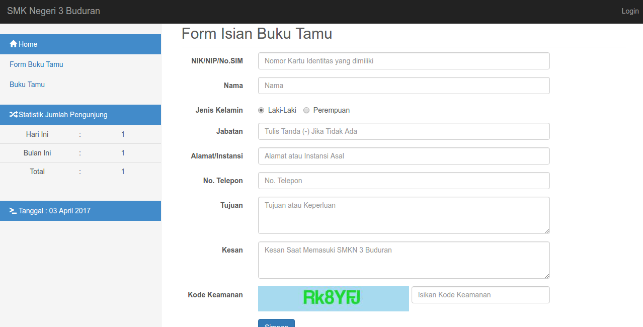 Buku Tamu Online Buku Tamu Online