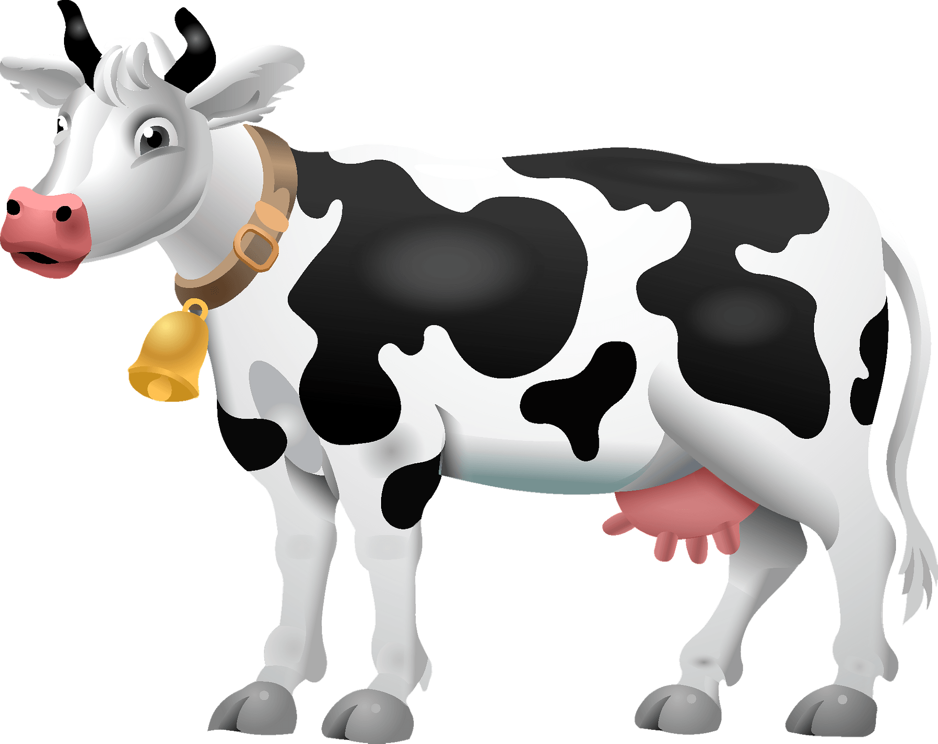 Detail Cow Clip Art Nomer 11