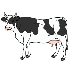 Detail Cow Clip Art Nomer 40