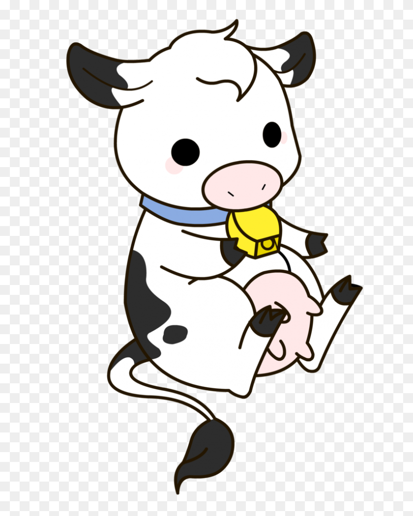 Detail Cow Clip Art Nomer 45