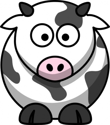 Detail Cow Clip Art Nomer 8