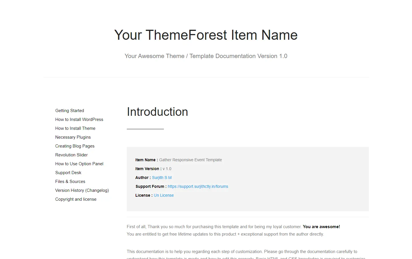 Css Documentation Template - KibrisPDR
