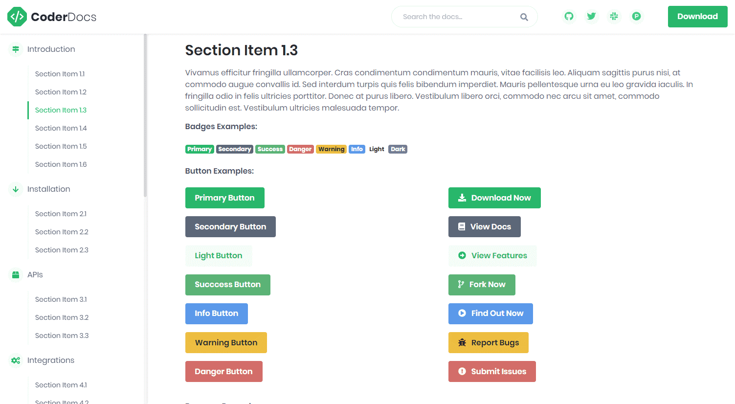Detail Css Documentation Template Nomer 9
