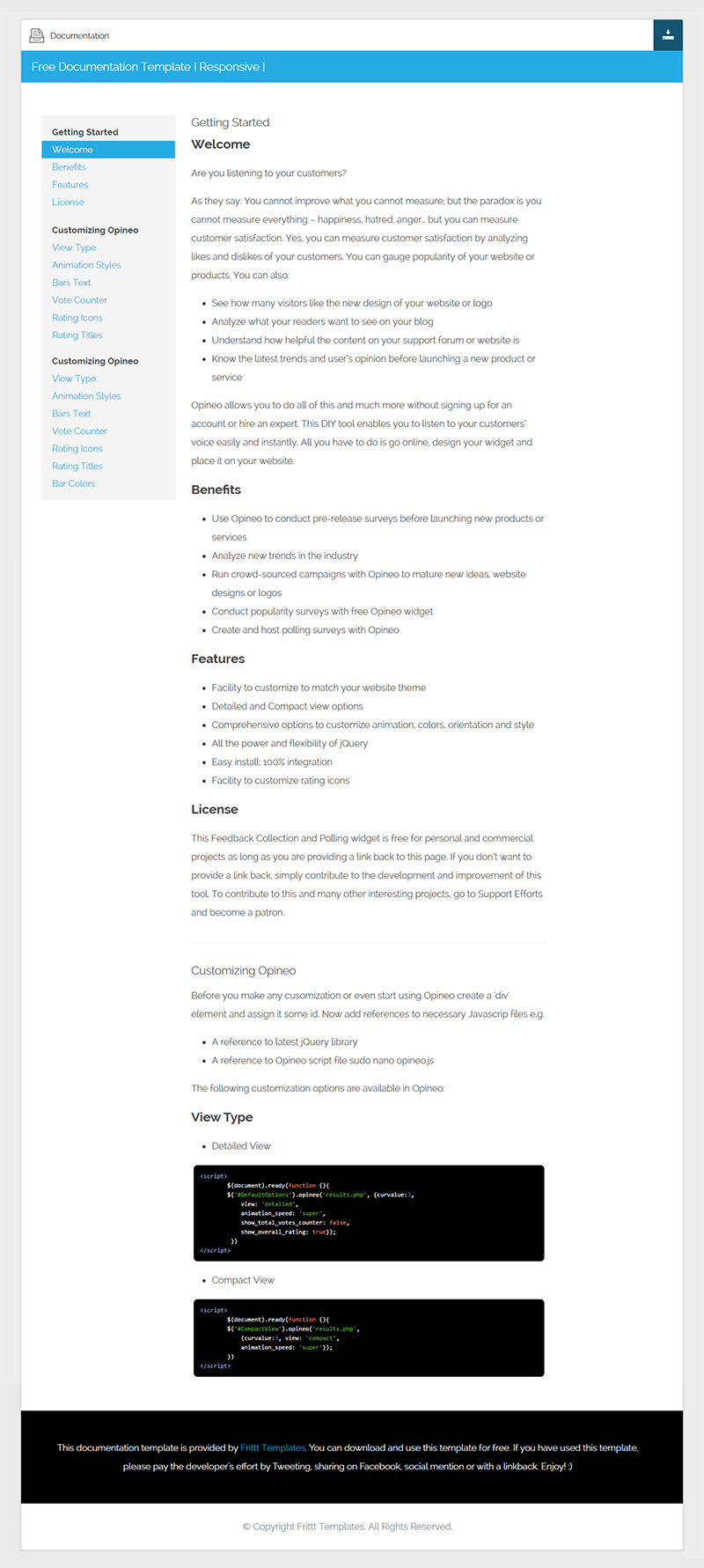 Detail Css Documentation Template Nomer 5