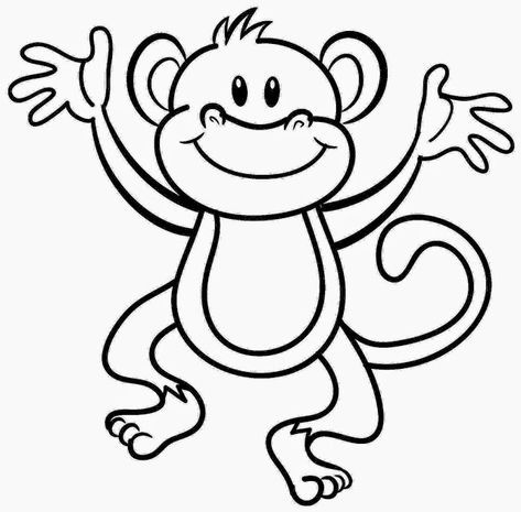 Detail Gambar Mewarnai Monyet Kartun Nomer 18
