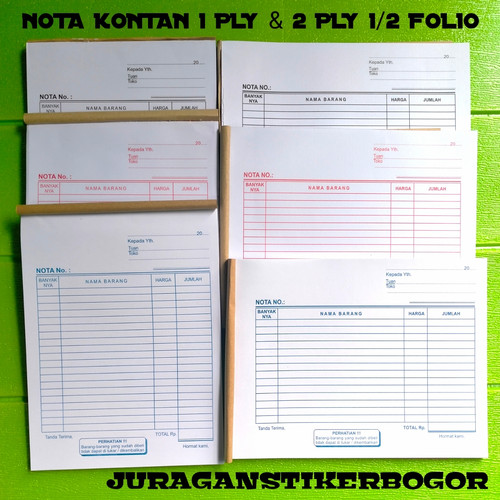 Detail Gambar Nota Kontan Nomer 32