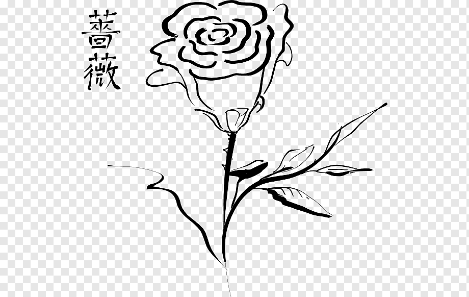 Detail Gambar Tato Bunga Mawar Hitam Nomer 17
