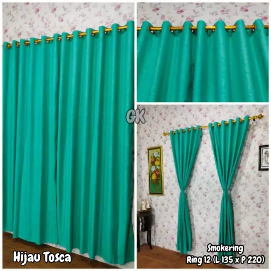 Detail Gorden Warna Hijau Tosca Nomer 16