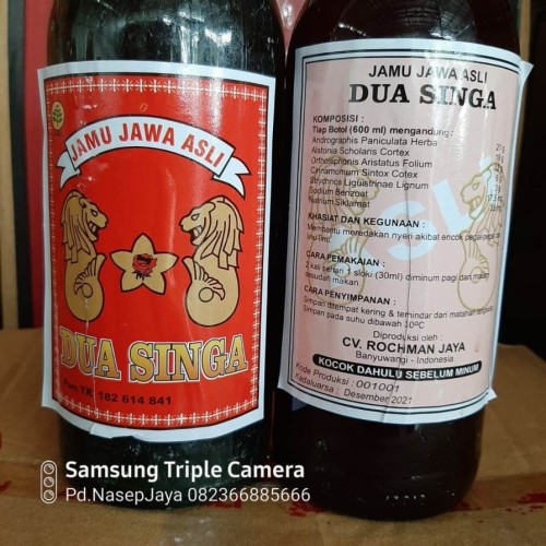 Detail Jamu Jawa Asli Cap Dua Singa Nomer 13