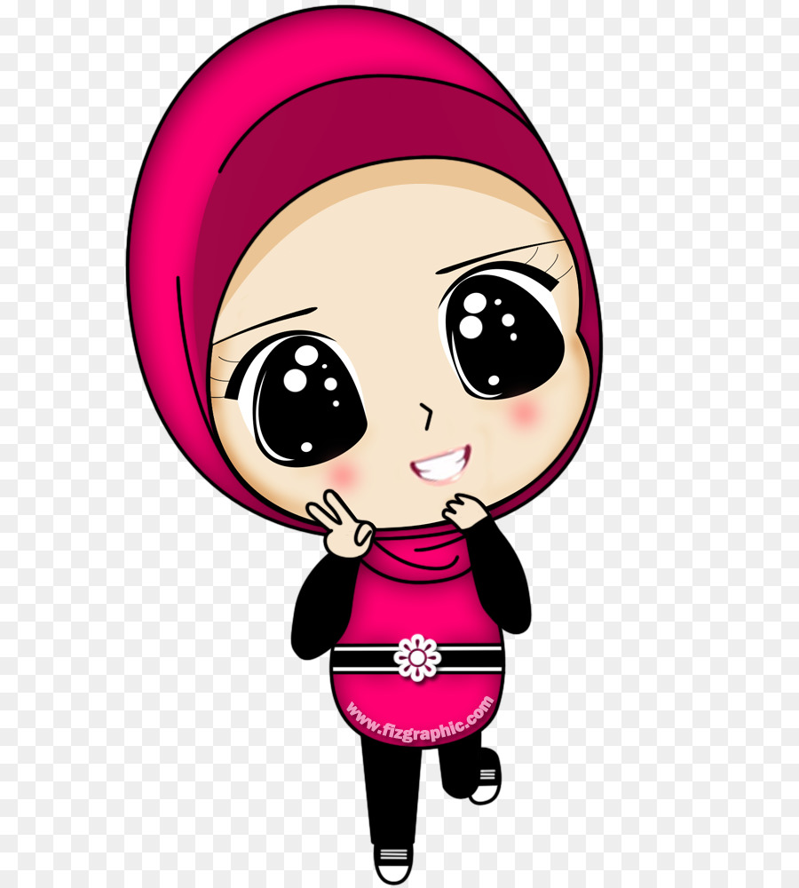 Detail Kartun Hijab Png Nomer 16