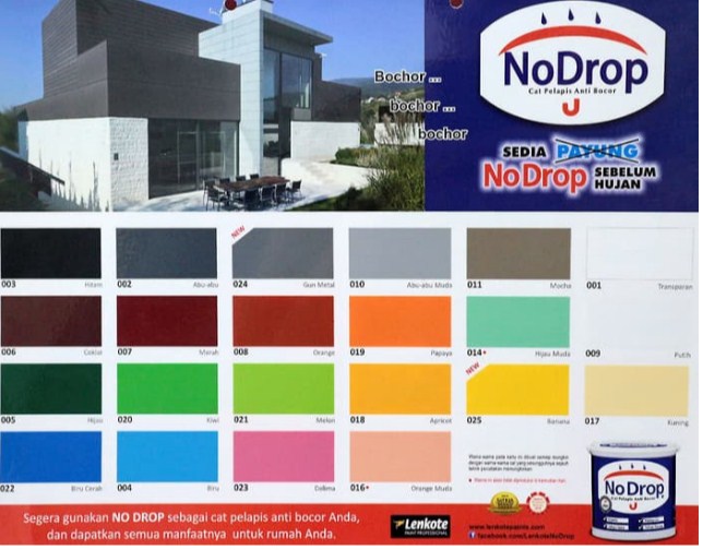 Detail Katalog Warna No Drop Tinting Nomer 27