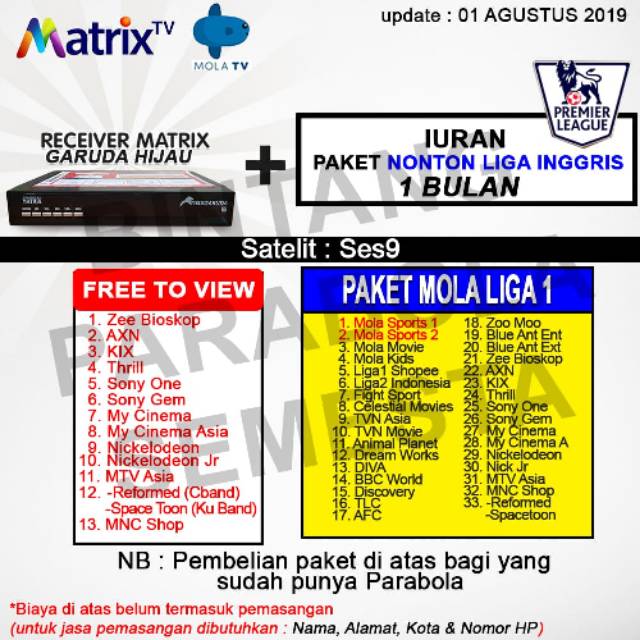 Detail Paket Matrix Garuda Nomer 23